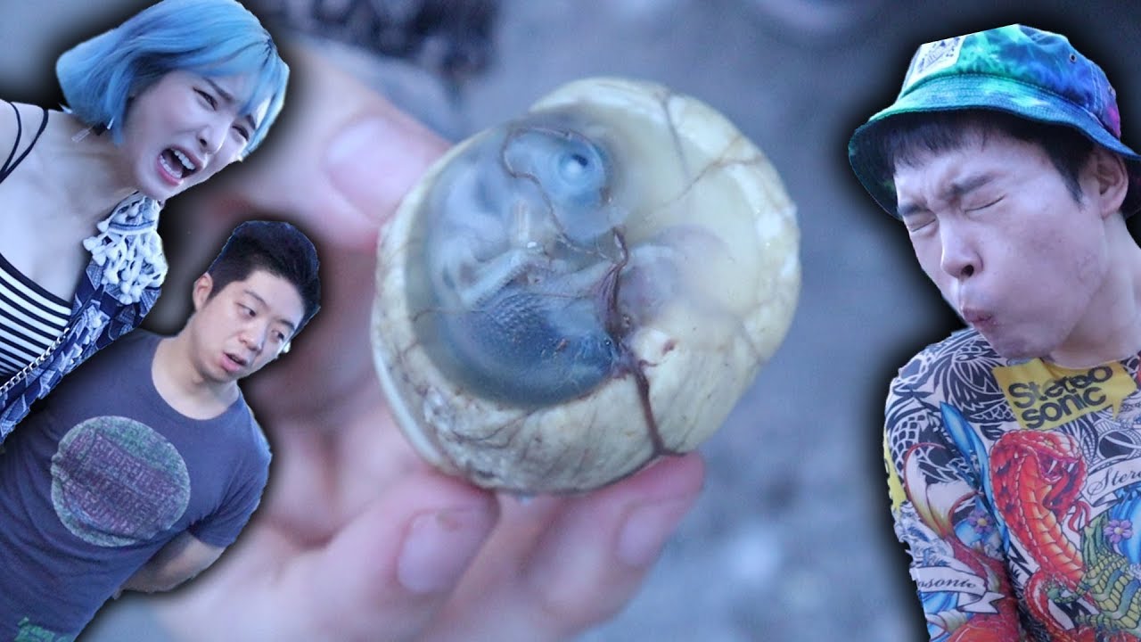 부화직전의 알.. '발룻' 먹어봤습니다. Balut (A developing duck embryo) Street food in Philippine