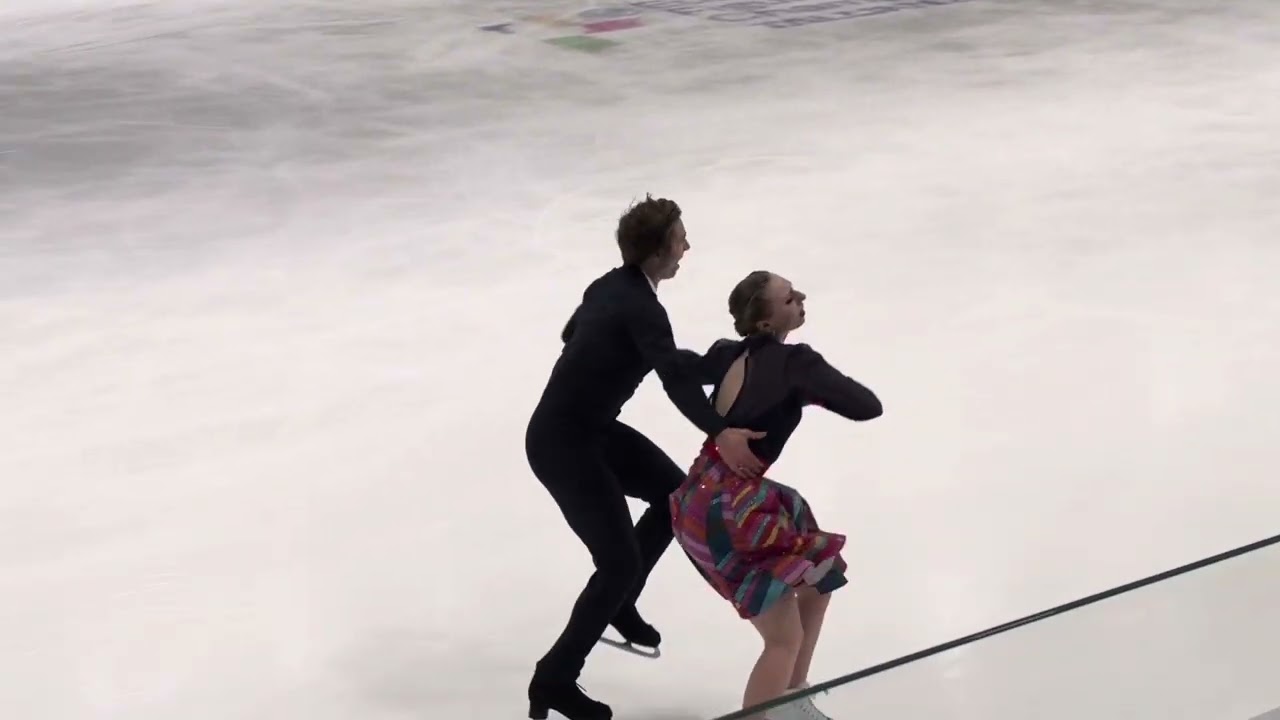 2025 Europeans Katerina Mrazkova / Daniel Mrazek rhythm dance practice 28/01/2025 Tallinn, EST