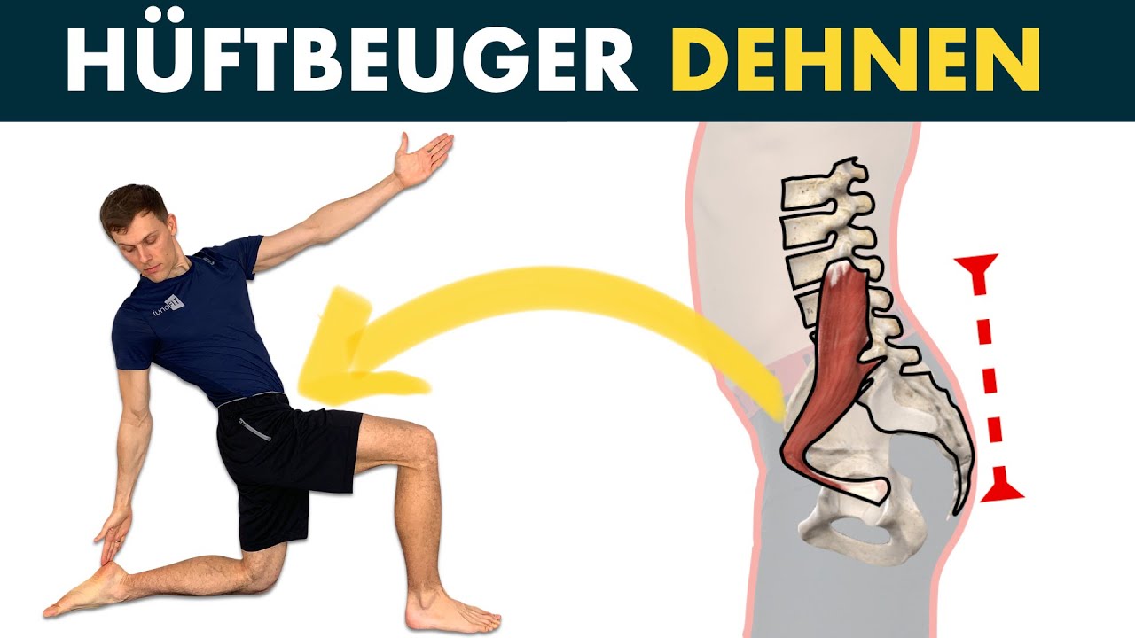 Hüftbeuger verkürzt? 👉🏼 Effektiv alle 4 Hüftbeuger dehnen!