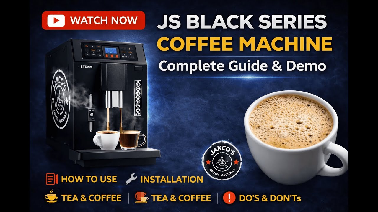JS Black Series Coffee Machine Demo | How to Operate & Make Tea–Coffee | Jakco’s