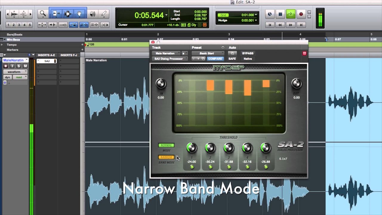 SA-2 Dialog Processor on Dialog and Vocals