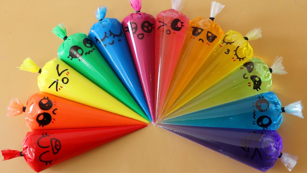Making Glossy Slime with Piping Bags! Most Satisfying Slime Video★ASMR★#ASMR #PipingBags