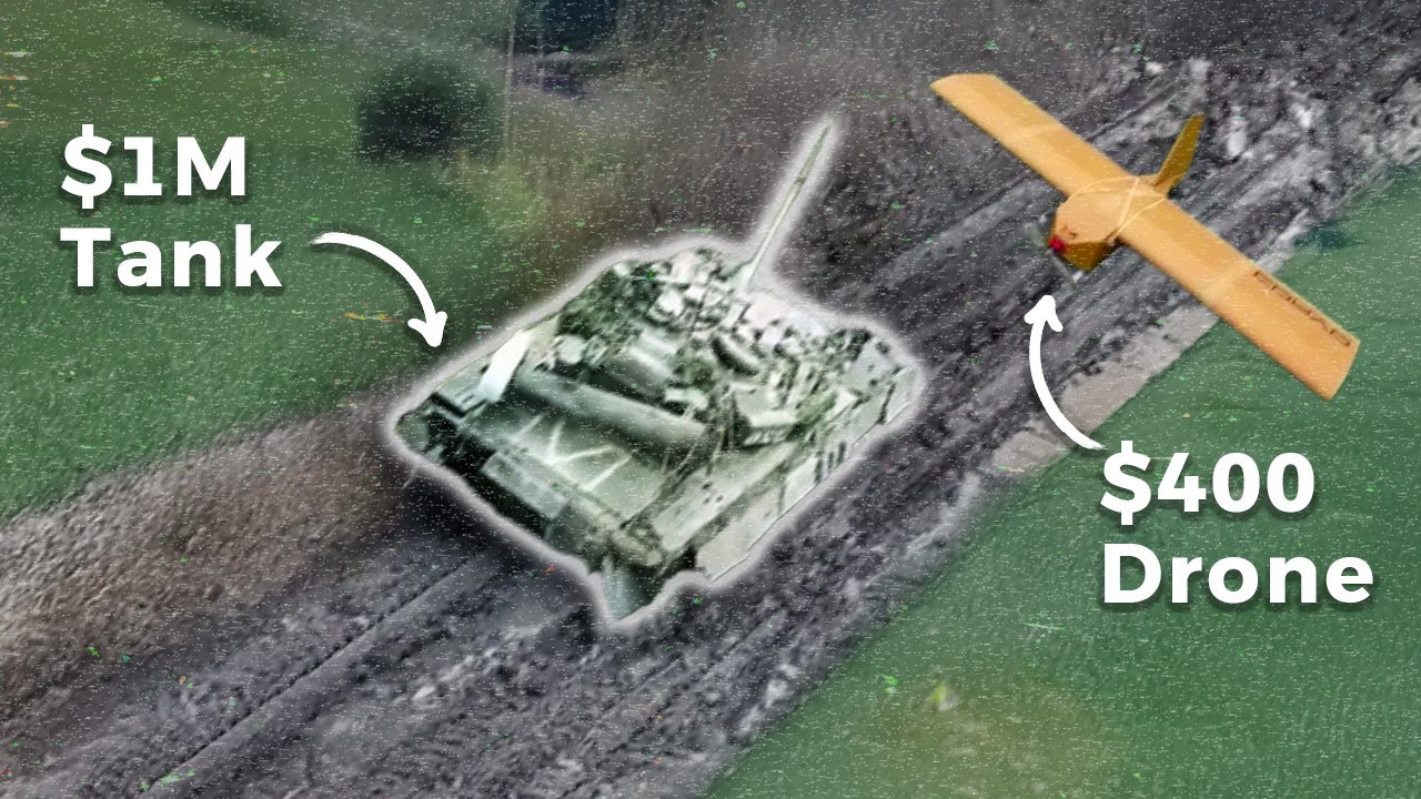 Ukraine's flat-pack cardboard drones destroying Russian tanks