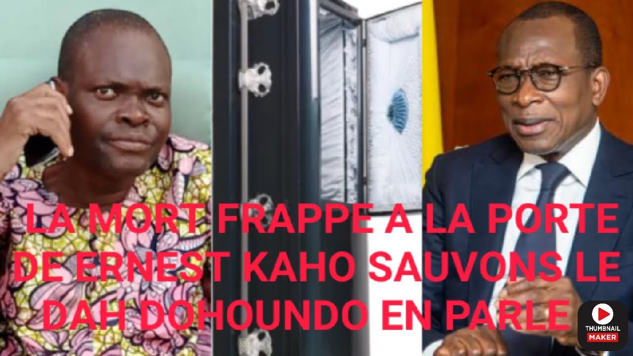 LA MORT FRAPPE A LA PORTE DE NOTRE ARTISTE ERNEST KAHO