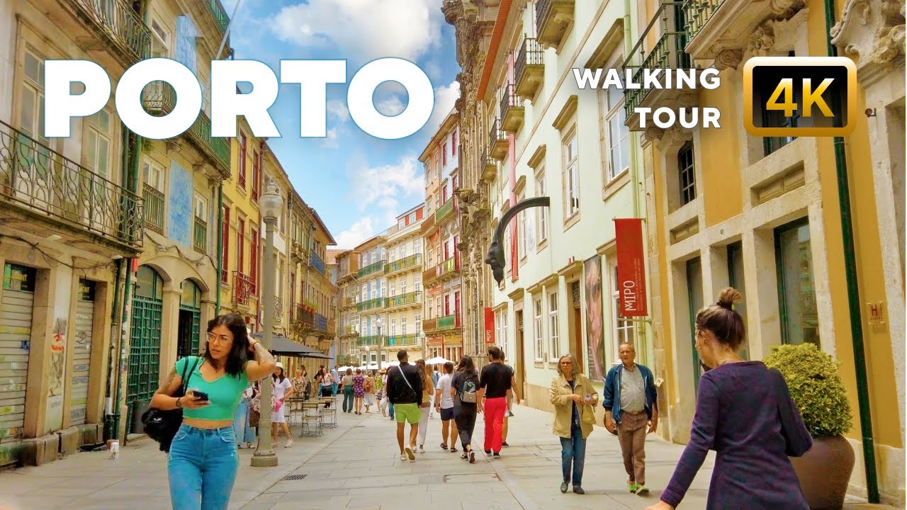 Porto, Portugal – 4K Walk in the city center