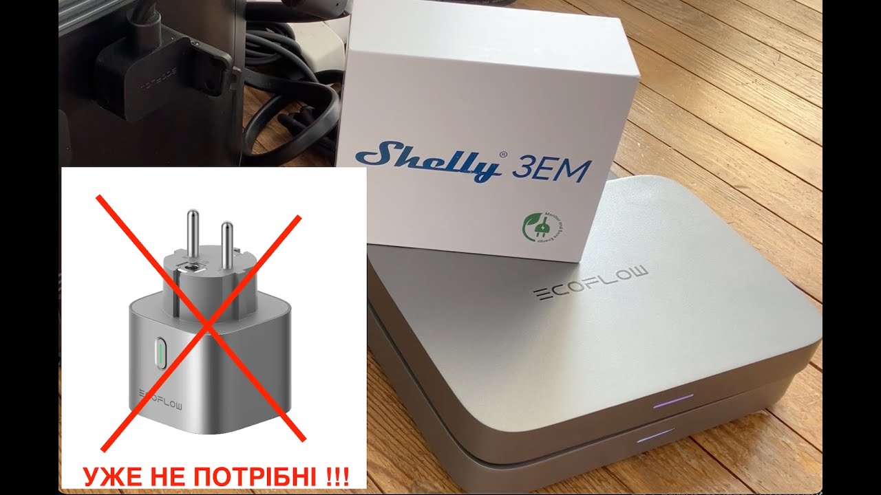 Ecoflow PowerStream + Shelly 3EM. Робота без розумних розеток Smart Plug Ecoflow #shelly  #ecoflow