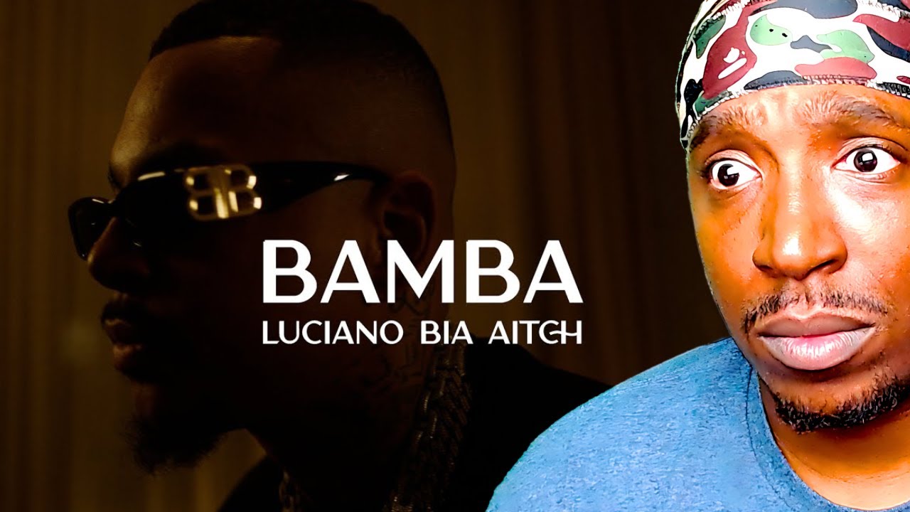 AMERICAN REACTS TO LUCIANO ft. BIA & AITCH - BAMBA