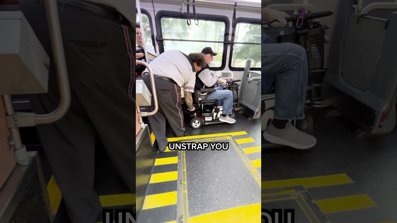 Disney Transportation Busses with a Scooter #travel #disney