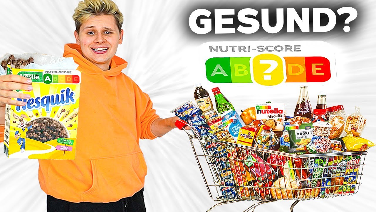 NEIN! - 1 TAG NUTRI-SCORE A PRODUKTE ESSEN😨🍀(Gesund?🍆)
