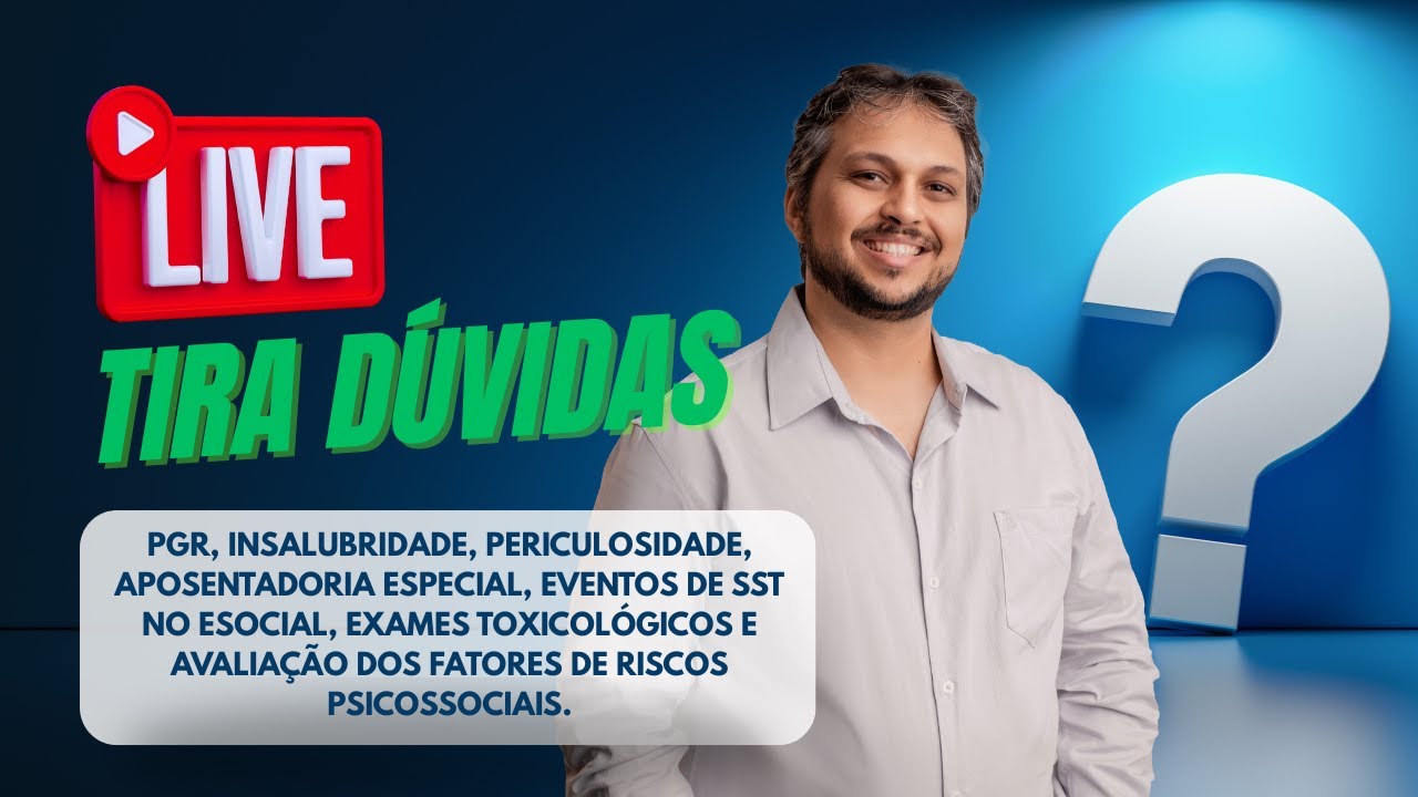 Live Tira Dúvidas sobre LTCAT, LIP, eSocial e Higiene Ocupacional - 02/02/2026 📱