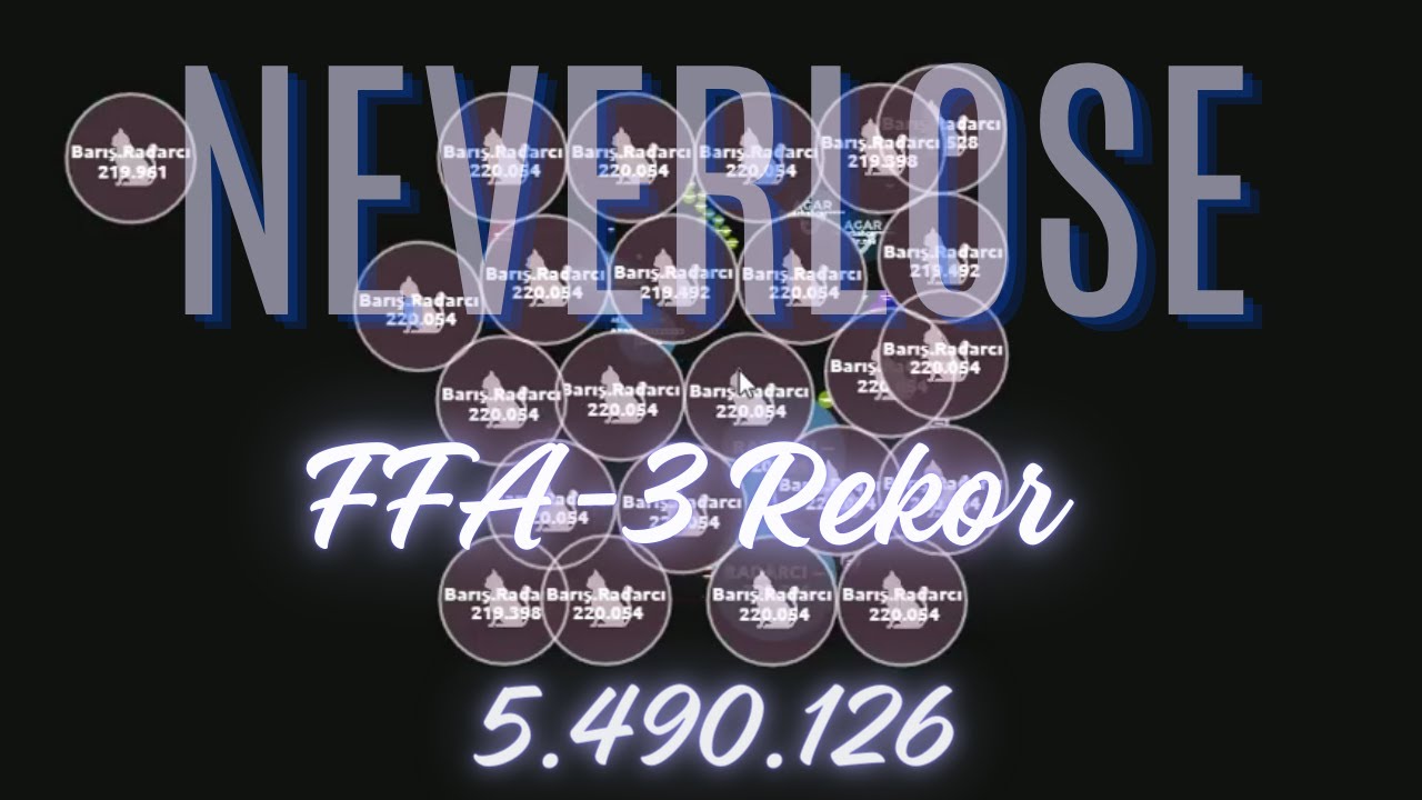#AgarJ | FFA-3 Site Rekoru! ~neverlose