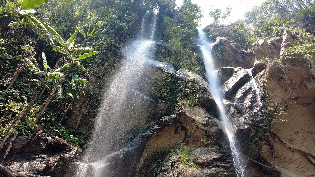 4K Walk In Nature Mok Fa Waterfall Chiang Mai Thailand