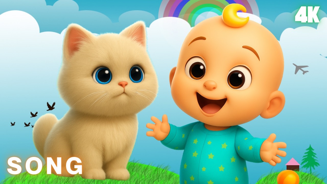 Cat Song for Kids 🐱 | Funny Cartoon Cats Singing & Dancing | Baby & Toddler Music 2025