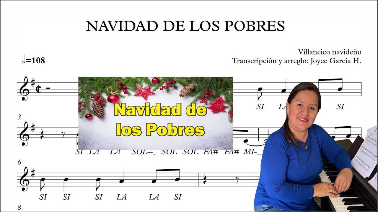 ✅🎻🎶🎹 Navidad de los Pobres - PARTITURA