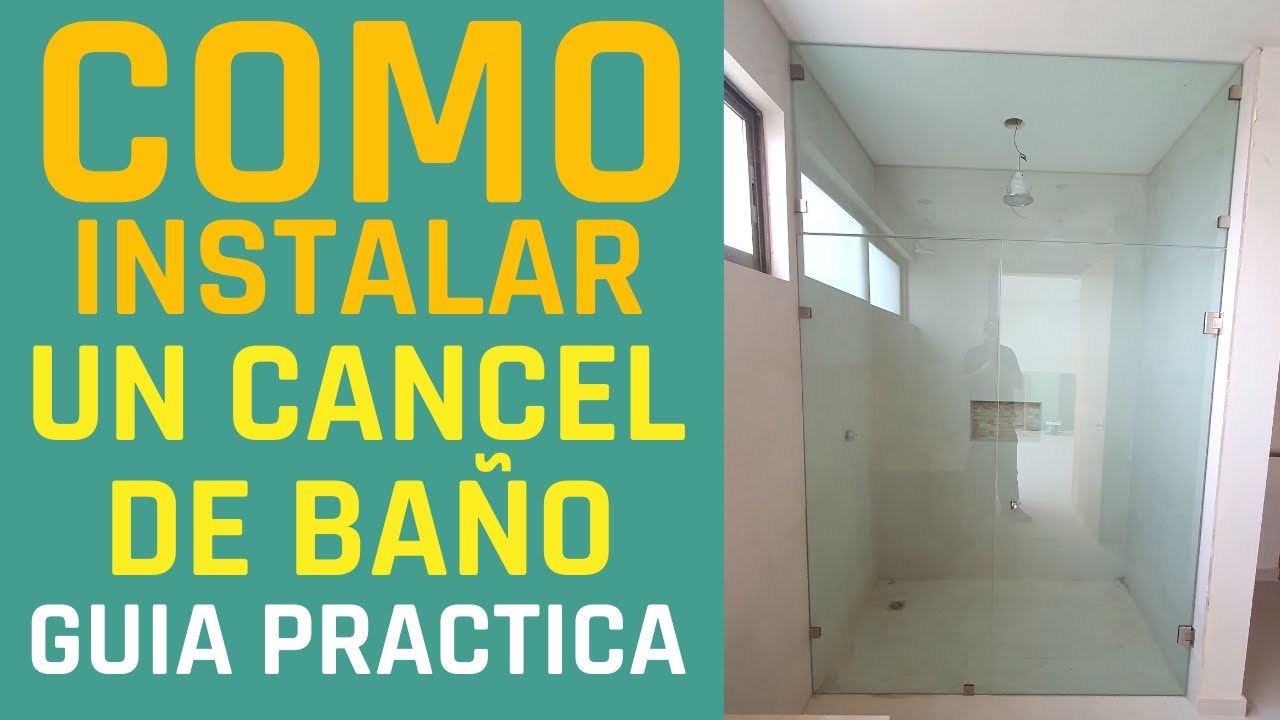 😎 Como se hace un CANCEL PARA BAÑO 🤓 Como INSTALAR Un Cancel De Baño ✅✅