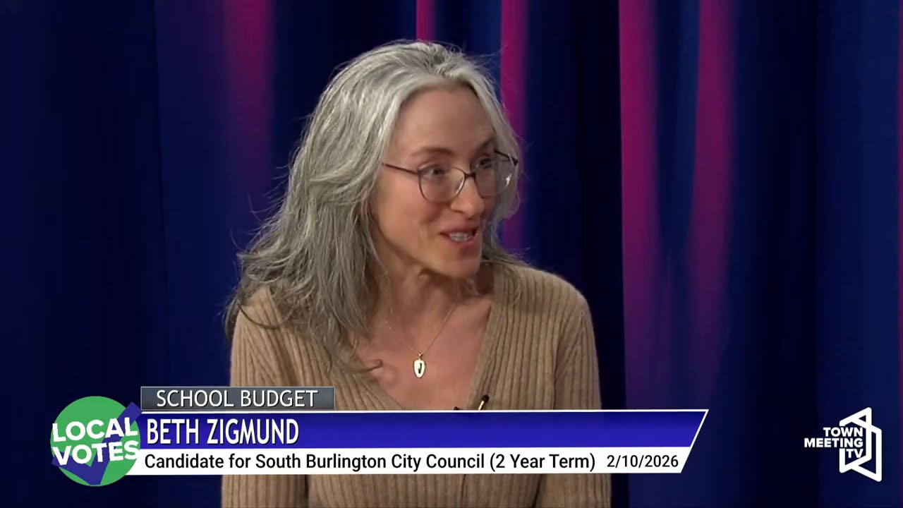 Town Meeting Day 2026: South Burlington City Council (2 Year Term) Candidate Forum - 2/10/2026