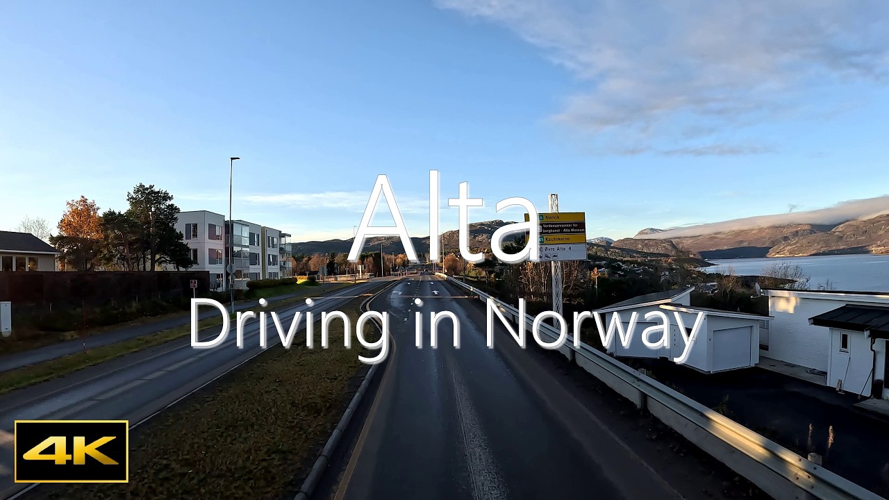 Driving in Alta Norway 🇳🇴 | Arctic Road Trip Experience | 4K Scenic Drive | LUNITO Finland