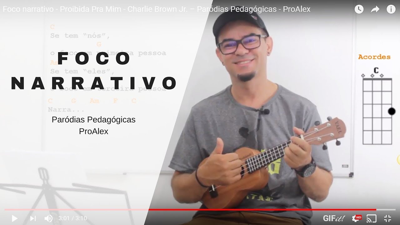 Foco narrativo - Proibida Pra Mim - Charlie Brown Jr. &ndash; Par&oacute;dias Pedag&oacute;gicas - ProAlex