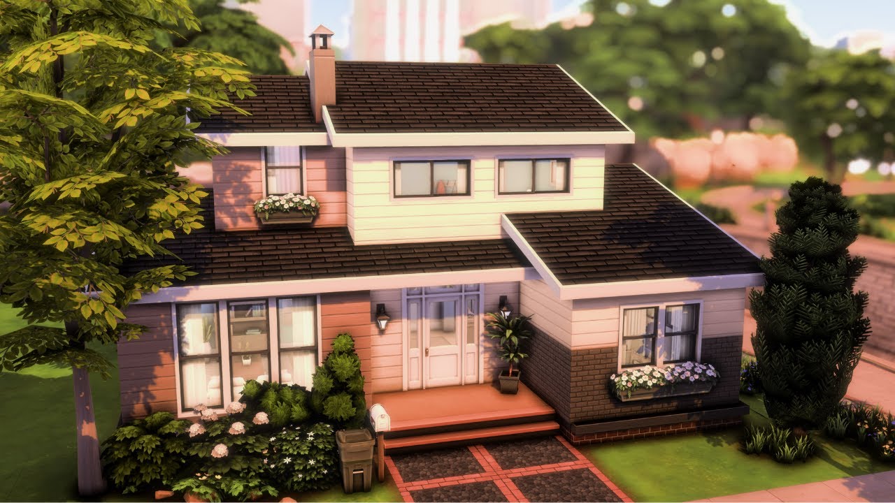 Small Base Game Family Home 🏡 The Sims 4 Speed Build | No CC