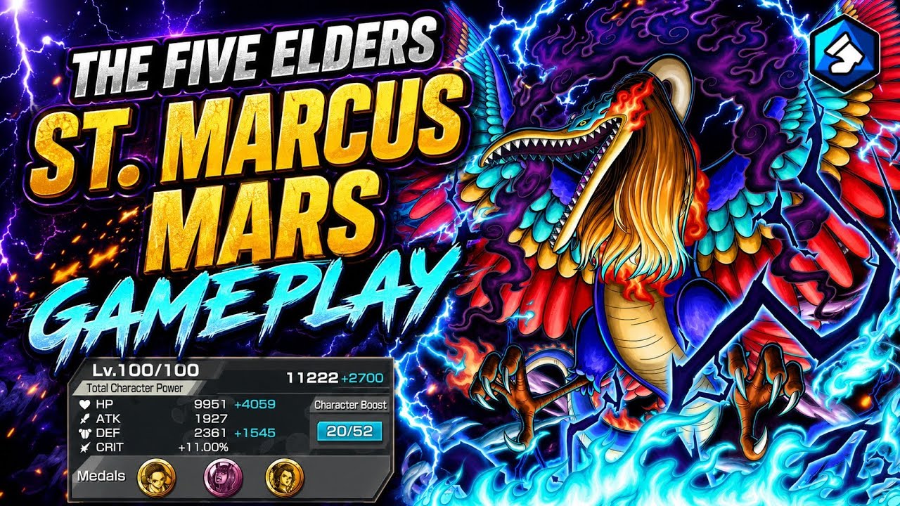 LEVEL 100 THE FIVE ELDERS ST. MARCUS MARS GAMEPLAY | ONE PIECE BOUNTY RUSH | OPBR