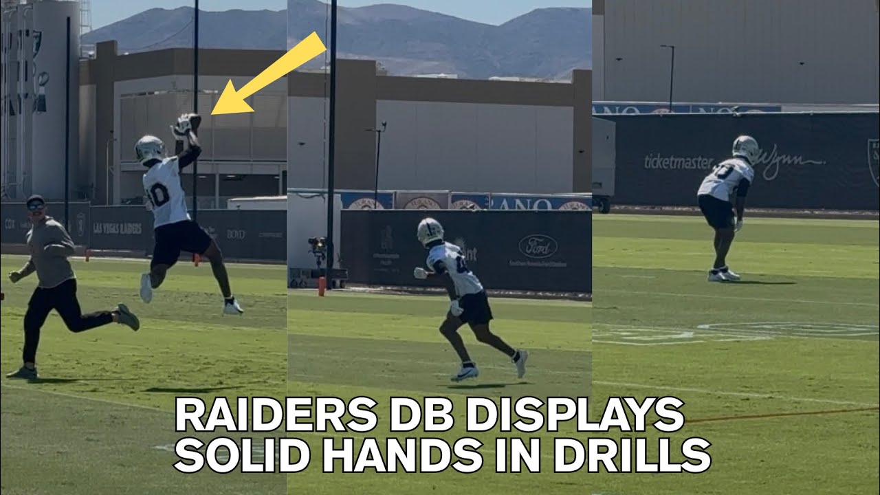 Raiders OTAs Day 2: Defensive Backs Focus on Tackling Technique & Ball Skills