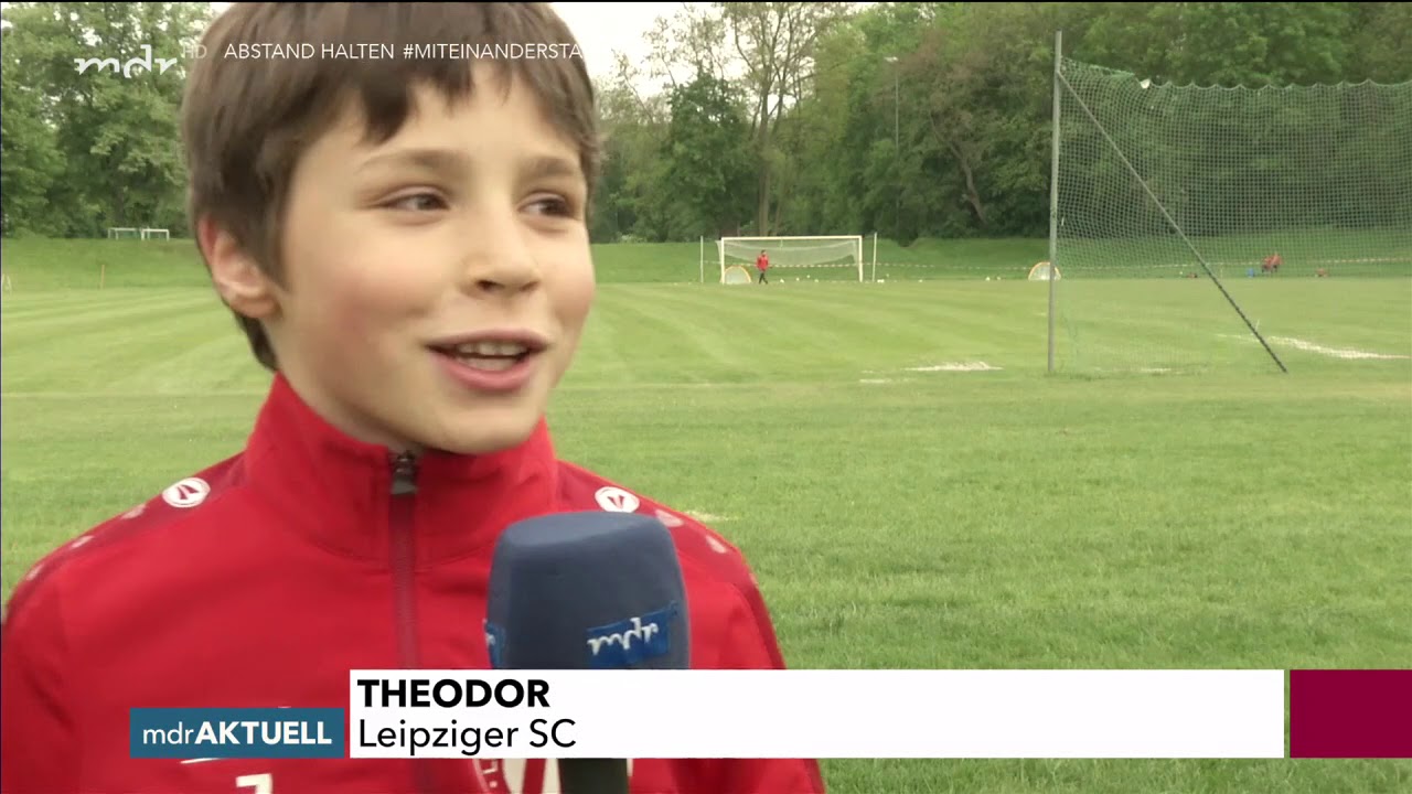 MDR Aktuell: Re-Start des Fußball-Nachwuchstrainings beim Leipziger SC nach der Corona-Pause