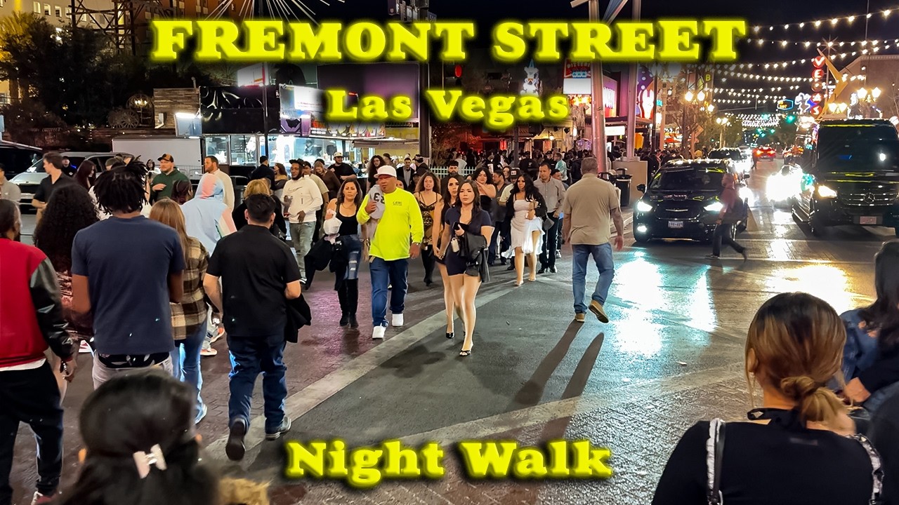 2026 LAS VEGAS Saturday Night Walk on FREMONT STREET