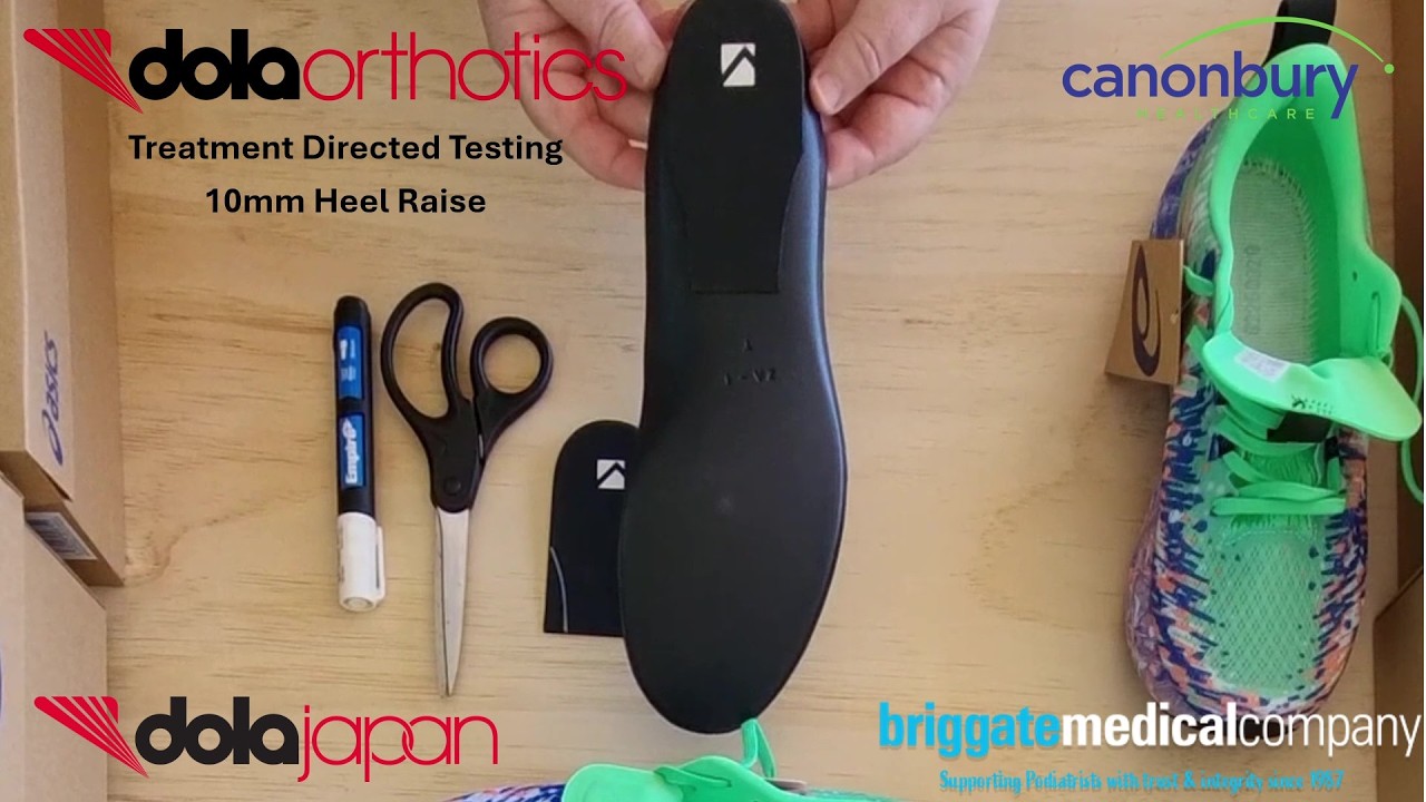10mm Heel Raise: Treatment Directed Testing: DOLA #orthotics #orthoticfabrication