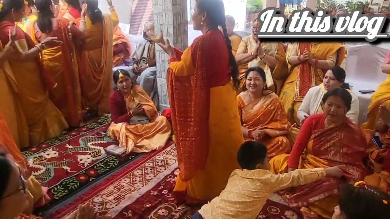 #बिमला दी को बेटी की हल्दी रस्म की #सपरिवार बहुत-बहुत बधाई #haldi #dance .... 