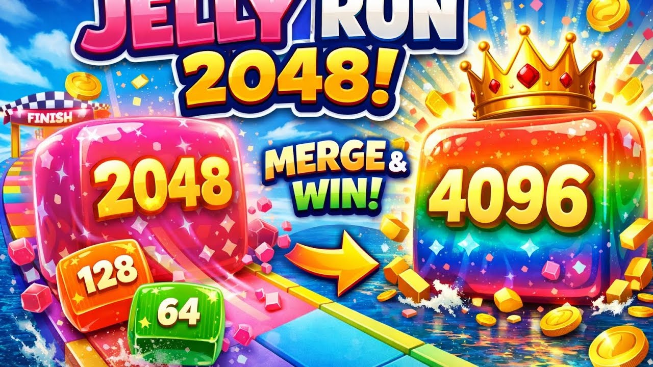 Can I Reach 2048 in This Jelly Run? 🤯🌈