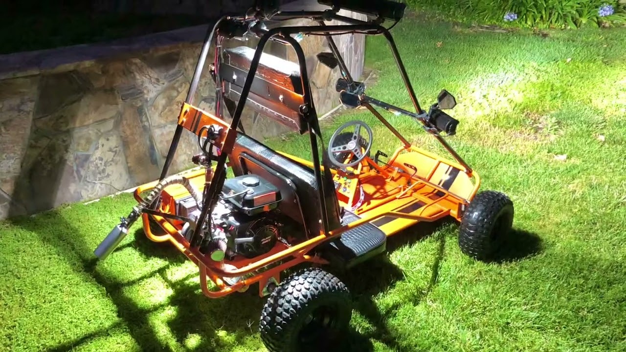 MANCO CRITTER GO KART&mdash;RIDICULOUS LIGHTING + 18&rdquo; ALUMINUM DOUGLAS WHEELS!!!