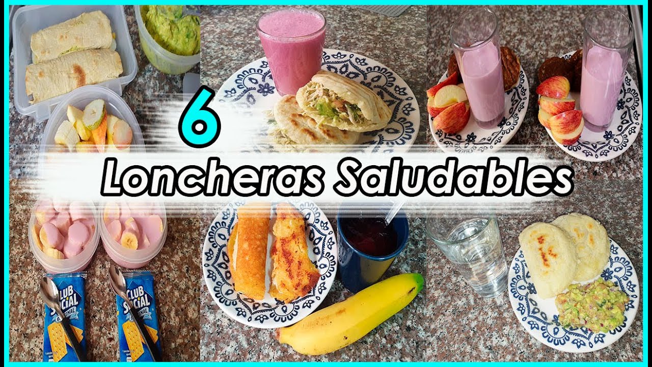 6 ideas de LONCHERAS SALUDABLES para niños 🥙🍗ONCES SALUDABLES 🍎IDEAS DE REFRIGERIO PARA NIÑOS 🥟🧆