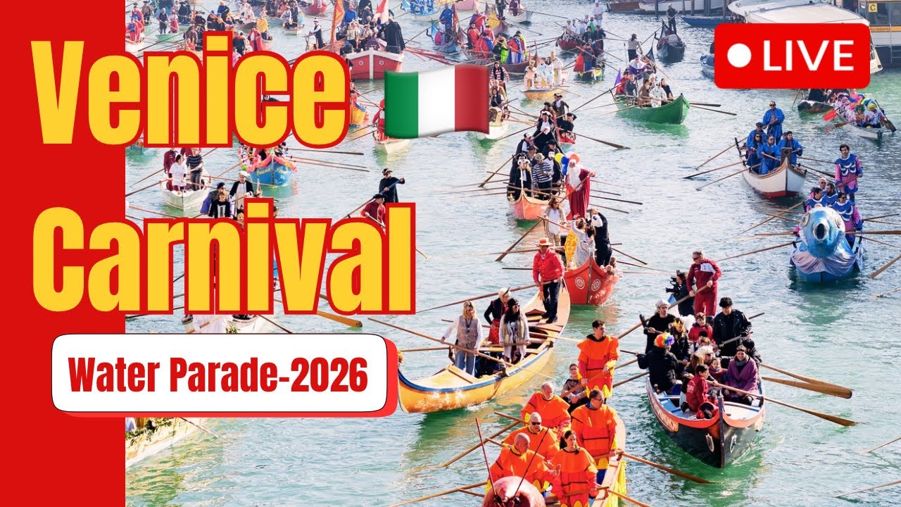 Festa Veneziana – Venice Carnival Water Parade 2026#venice #venicecarnival2026
