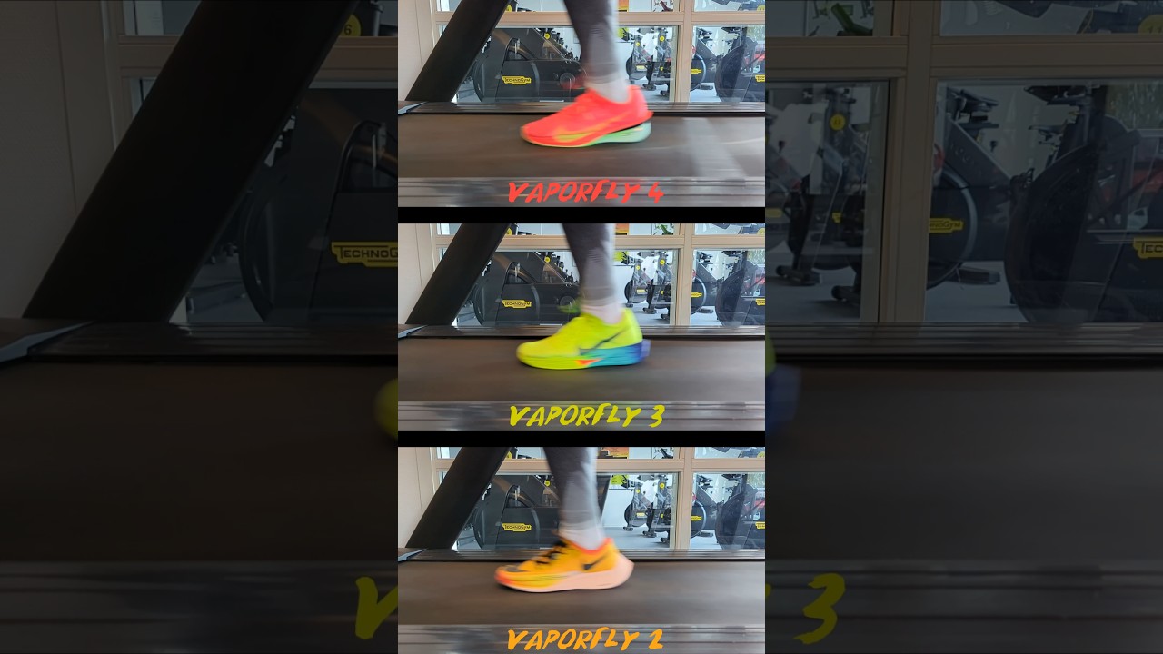 Nike Vaporfly 4 Vs Vaporfly 3 Vs Vaporfly 2 - Slow Motion Only #running #runningshoes