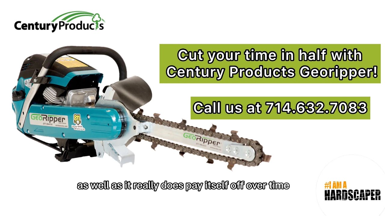 Easy Handheld Trenching! #IAMAHARDSCAPER reviews Century Products’ Georipper