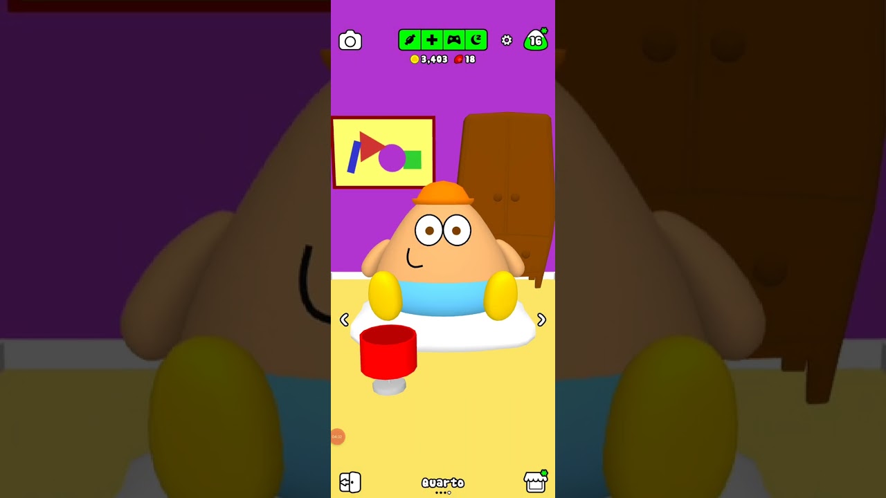 Minha primeira vez jogando Pou 3D