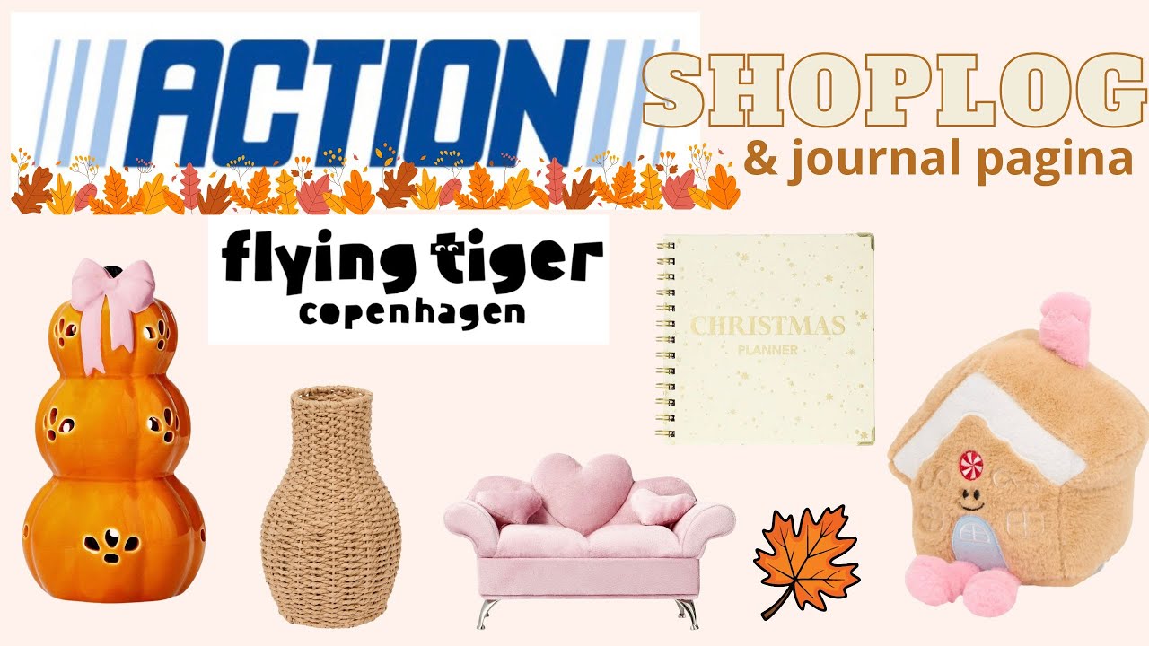 Action shoplog, Flying Tiger & journal pagina