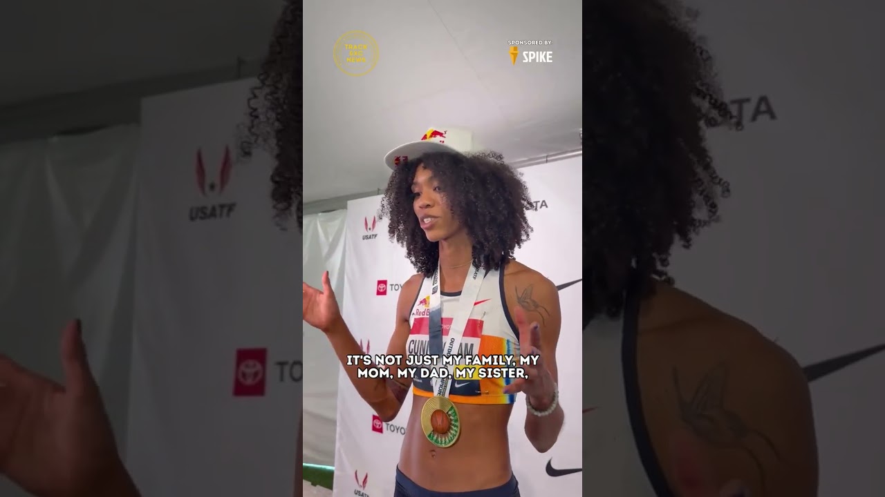 Vashti Cunningham on her support system and her win at USATF Championship women's high jump 🥇