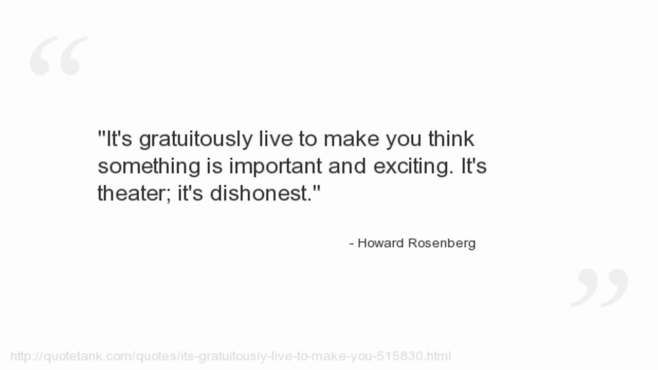 Howard Rosenberg Quotes