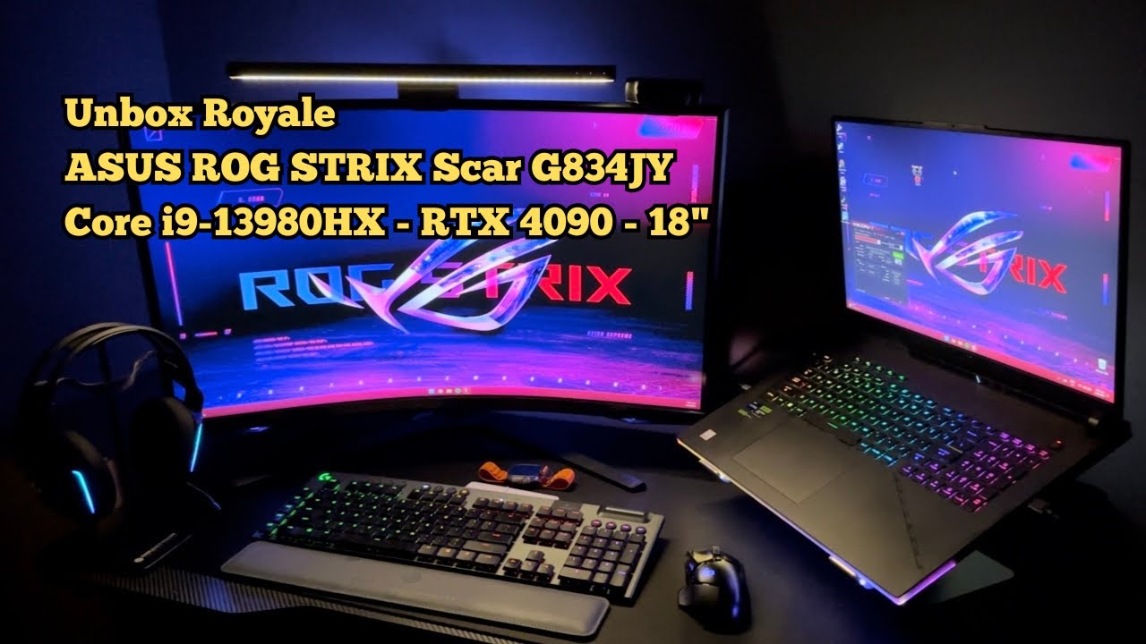 ROG STRIX Scar 18 - Core i9 - RTX 4090 - Unboxing