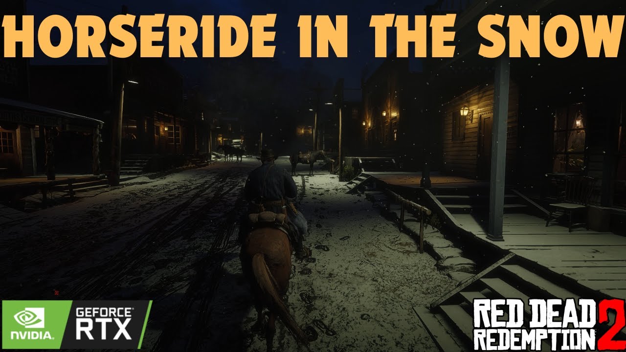 RDR2 Relaxing Horse-ride during the Snow | Extended Version