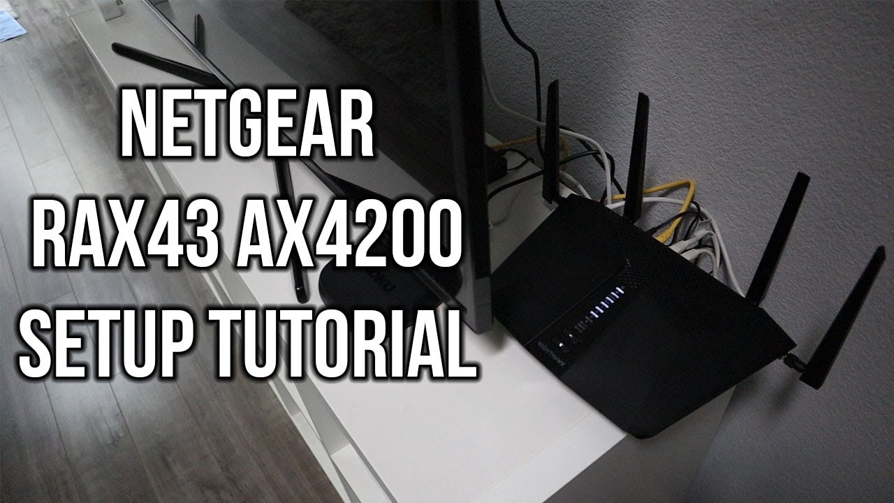 Руководство по настройке маршрутизатора Netgear Nighthawk AX5 RAX43 AX4200 WiFi 6