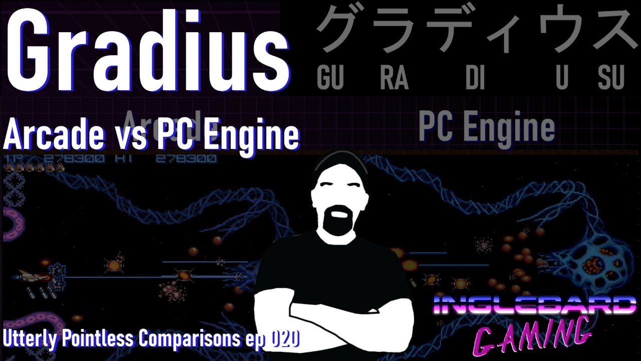 Gradius Arcade vs PC Engine aka Turbografx 16
