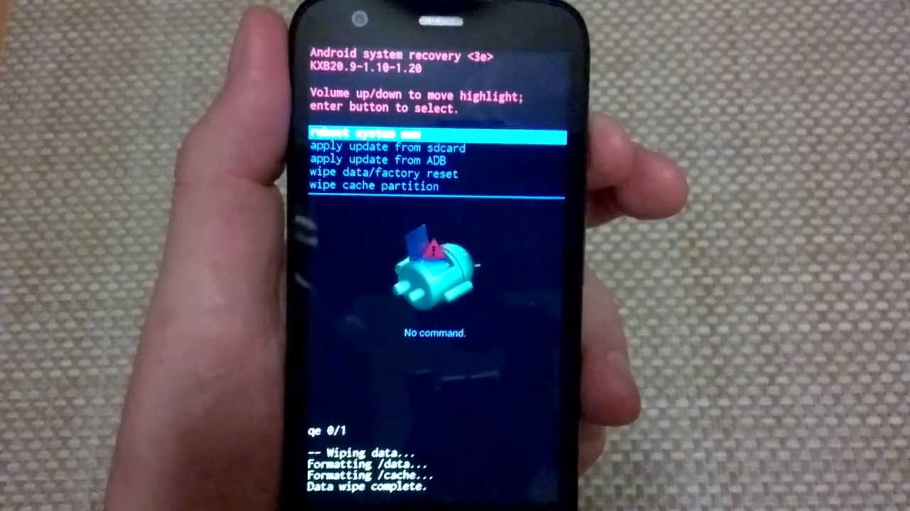 Motorola Moto G alternate factory data hard reset, master reset wipe restore CDMA gsm