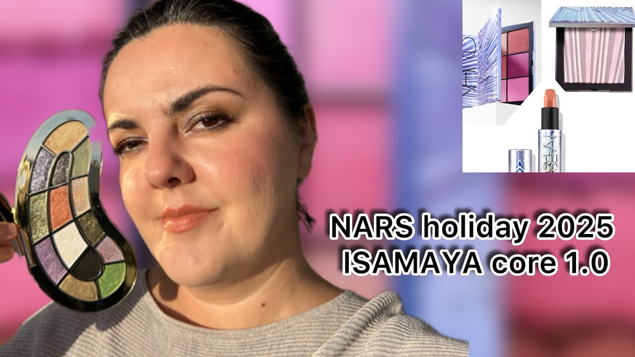 Nars holiday 2025/ Палетка румян Ethereal Aura/ Основная палетка теней для век Isamaya 1.0
