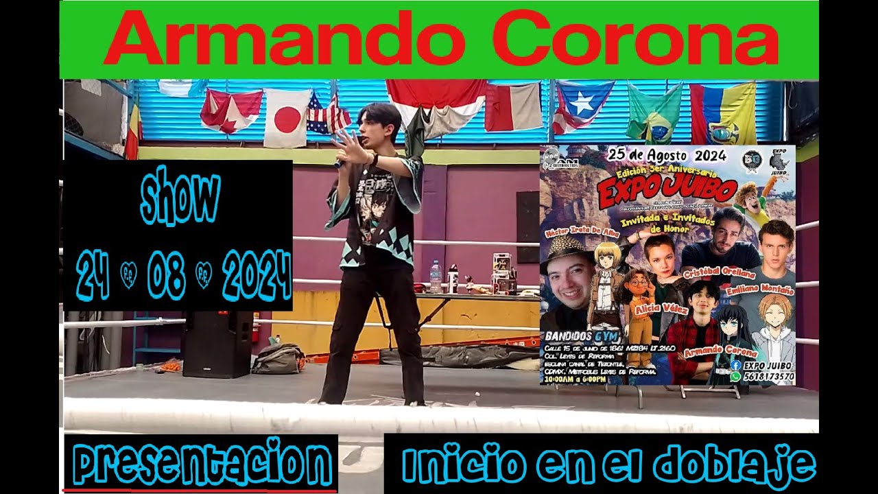 Armando Corona (voz de Tokito en Demon Slayer) show 2024  