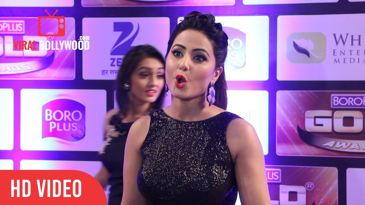 Gorgeous Hina Khan at Zee Gold Awards | Bigg Boss 11 Hina Khan | VIralbollywood