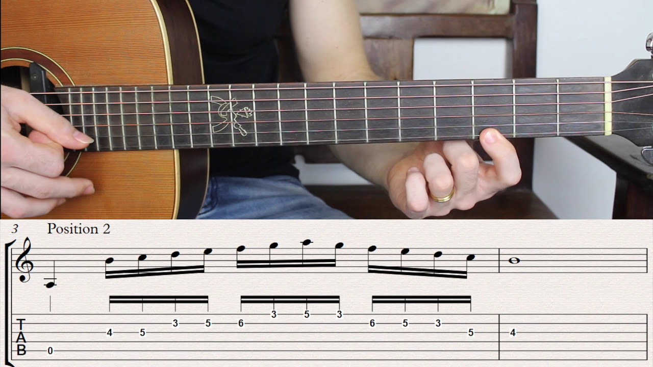 Scales that Sound Like a Beautiful Melody. Fingerstyle Guitar Lesson.