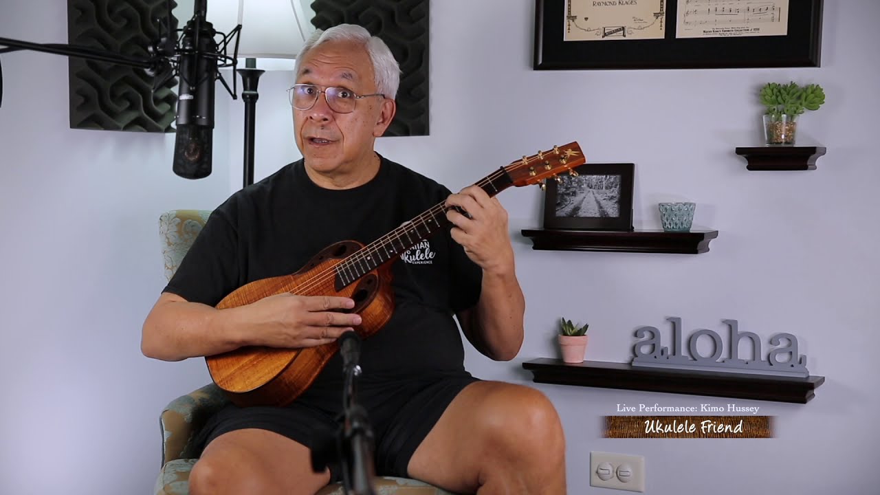 Kimo Hussey and Custom Pegasus 'Kiku : Mini Guitar' Ukulele   UKULELE FRIEND: Live Performance