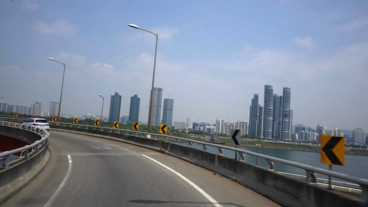 Driving in Seoul, Korea (No Talking, No Music)